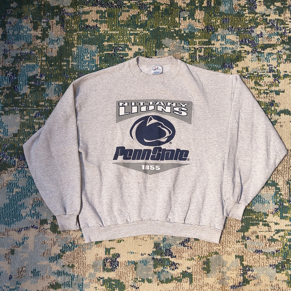 Heather Gray Vintage Penn State University Nittany Lions Sweater